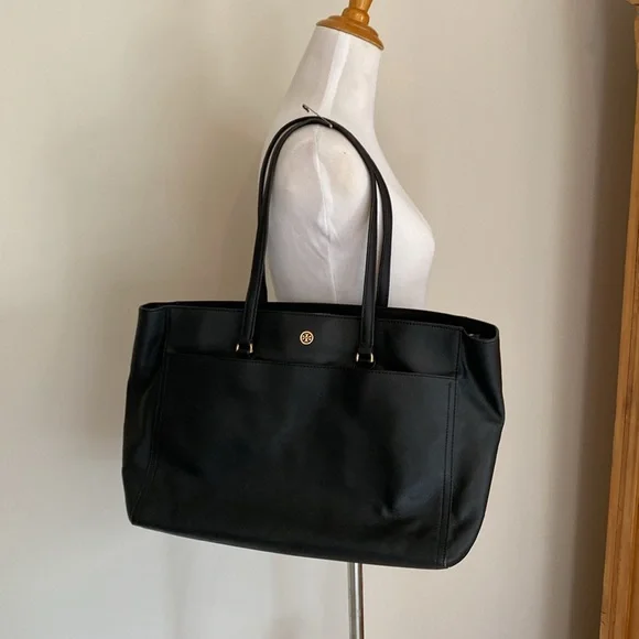 TORY BURCH Robinson Tote Large Laptop Saffiano Leather Satchel Purse & Dust Bag - Picture 2 of 13